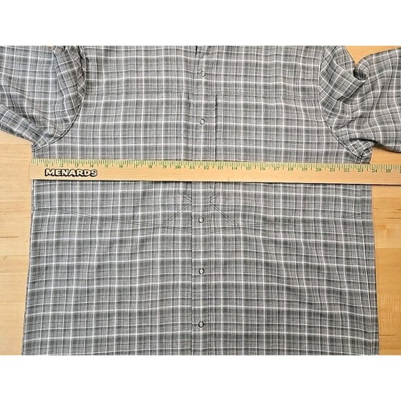 NWT 511 Tactical Covert Shirt Mens Size Medium Gray Plaid Zip Pockets Snap Front - Picture 5 of 12